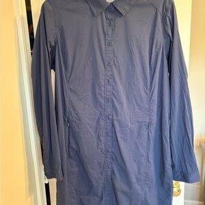 Orvis Women's Long Sleeve Dress in Navy Blue